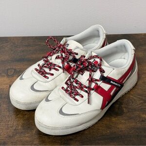 Onitsuka Tiger by Asics Men's Cream and Red Sneakers Delegation EX